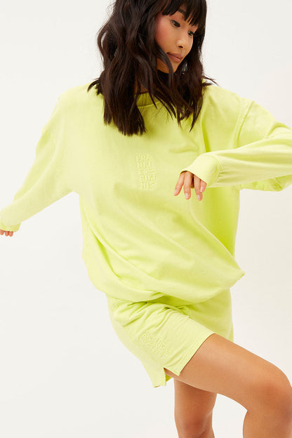 Bennie Oversized Crewneck Sweatshirt - Lemonade | Frankies Bikinis