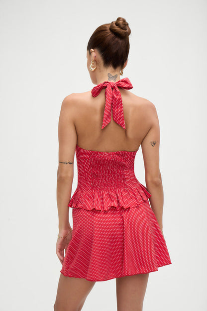 Angeline Mini Skirt - Ladybug | Frankies Bikinis