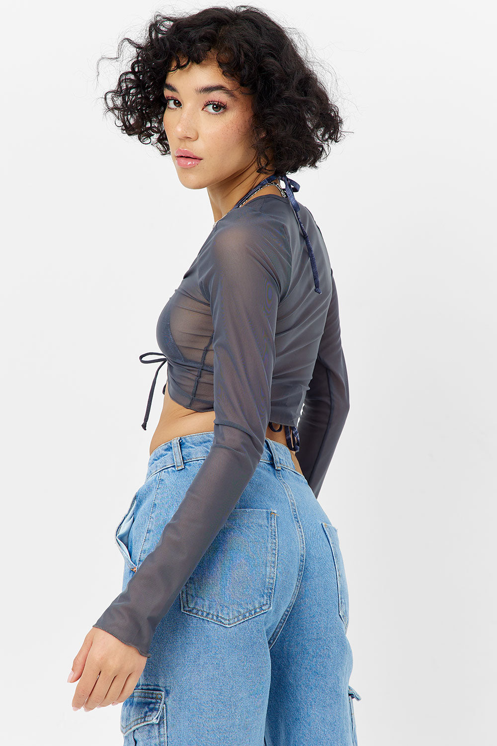 Lily Mesh Long Sleeve Shirt - Galaxy | Frankies Bikinis