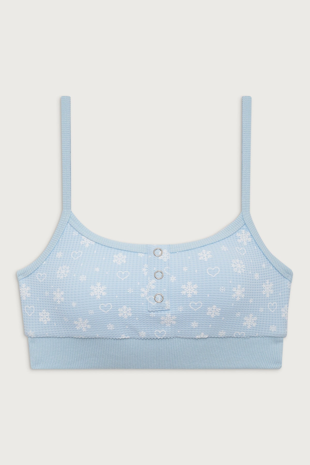 Sugar Waffle Bralette Top - Flurries | Frankies Bikinis