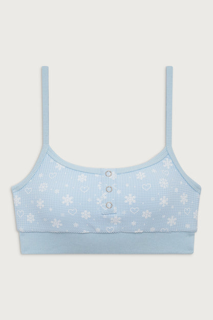 Sugar Waffle Bralette Top - Flurries | Frankies Bikinis