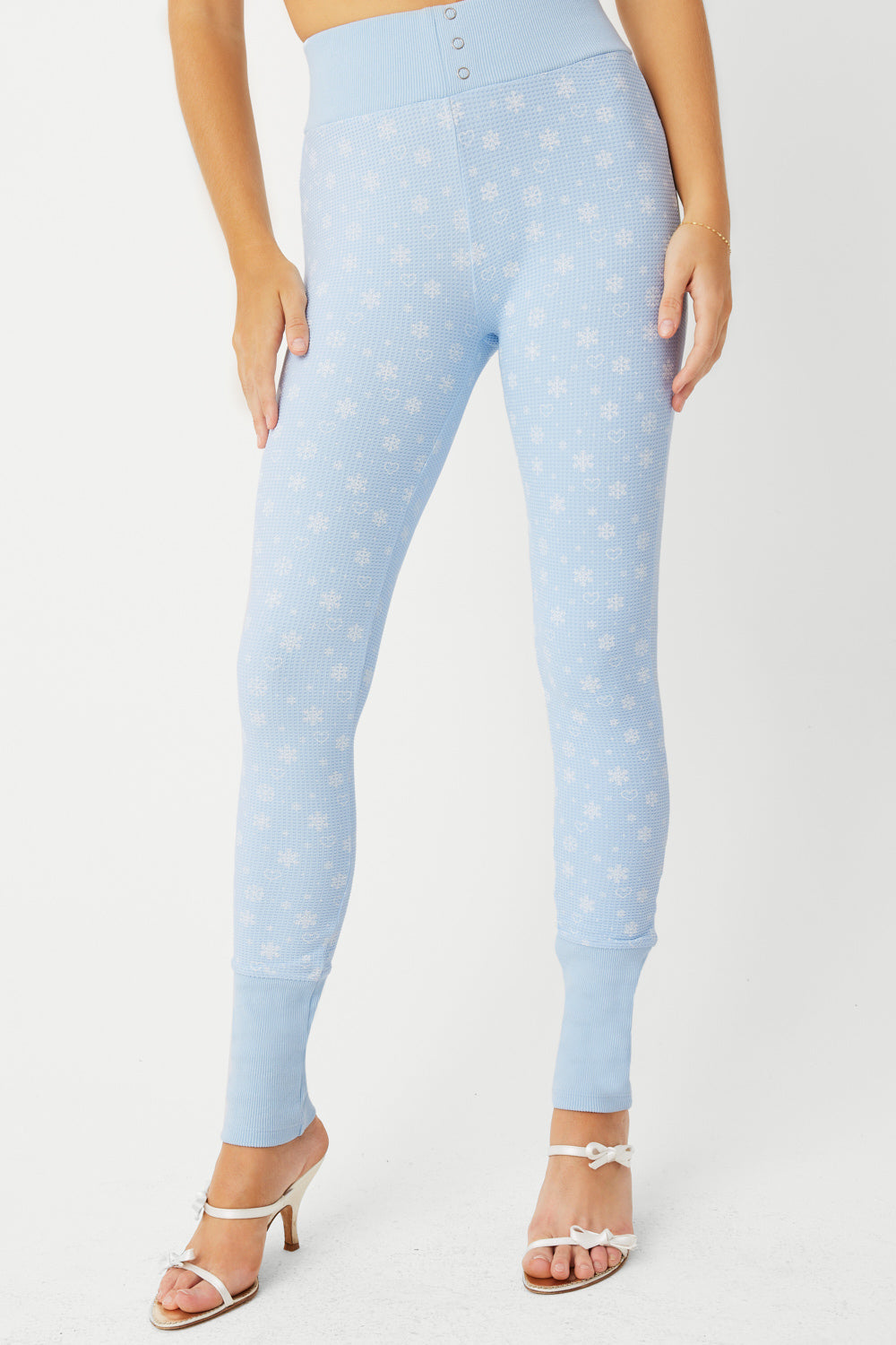 Noelle Waffle Legging - Flurries | Frankies Bikinis