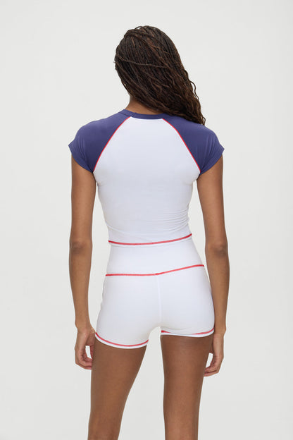 Track Star Cropped Tee - Team Colors | Frankies Bikinis