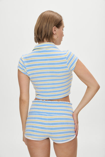Laurel Striped Terry Cloth Shirt - Ashbury Stripe | Frankies Bikinis