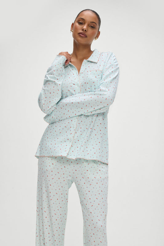 Rory Long Sleeve Sleep Shirt - Malibu Meadow | Frankies Bikinis