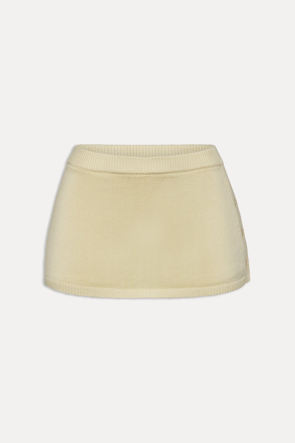 Ash Knit Mini Skort - Buttercup | Frankies Bikinis
