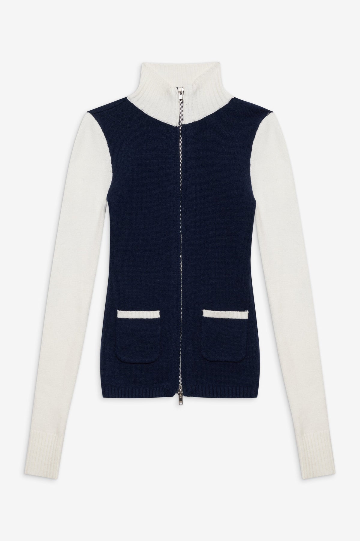 Carter Zip Up Knit Sweater - Starlight | Frankies Bikinis