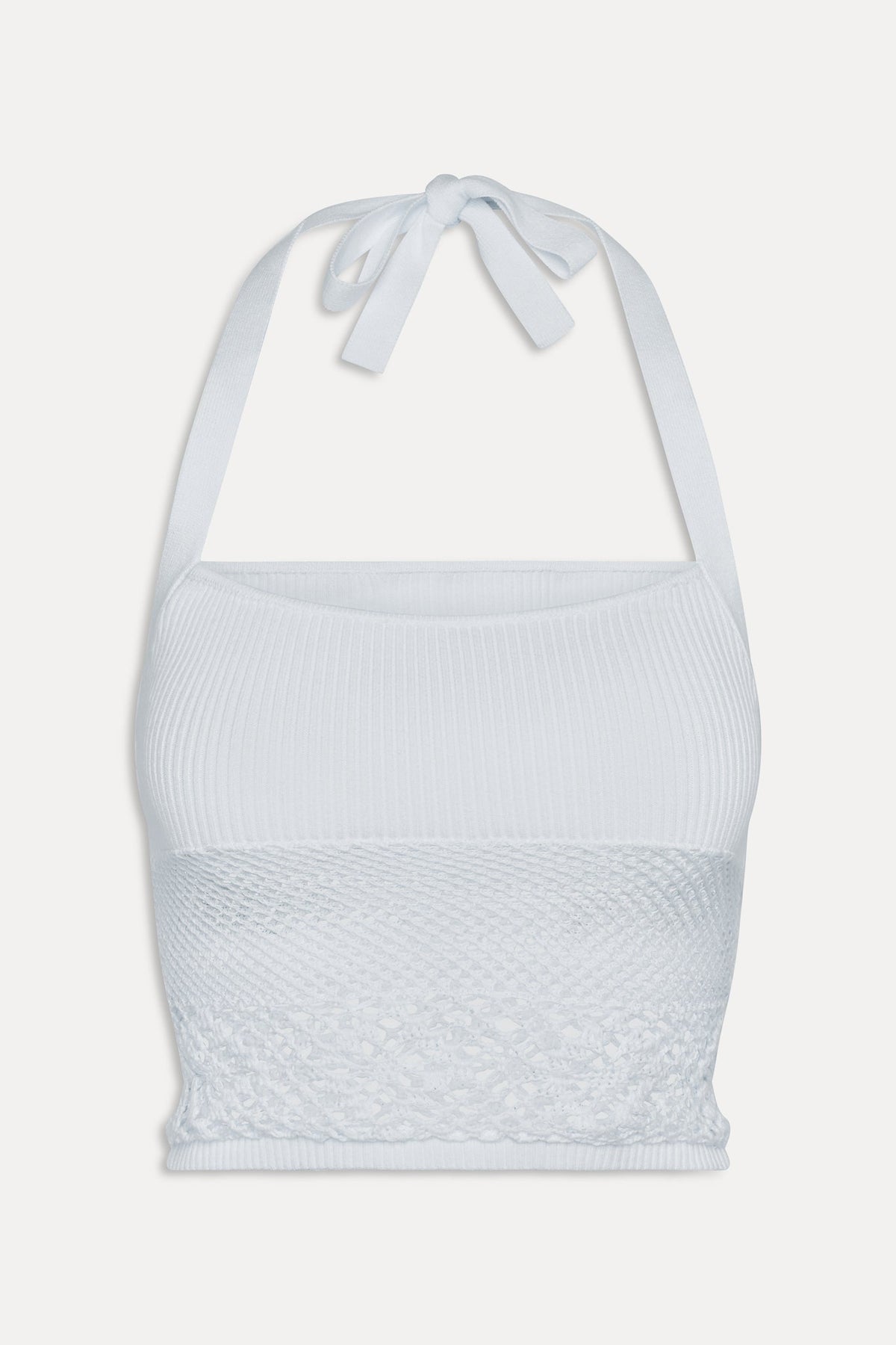 Orchard Crochet Halter Top - White | Frankies Bikinis