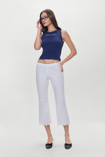 Twilight Capri Pants - White | Frankies Bikinis