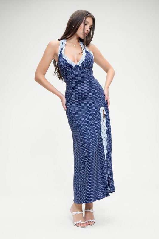 Madeleine Polka Dot Maxi Dress - Dotty | Frankies Bikinis