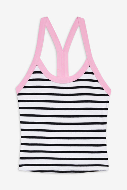 Velma Racerback Tank Top - Vintage Stripe | Frankies Bikinis