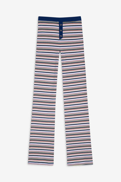Blair Striped Cotton Pants - Love Stripe | Frankies Bikinis