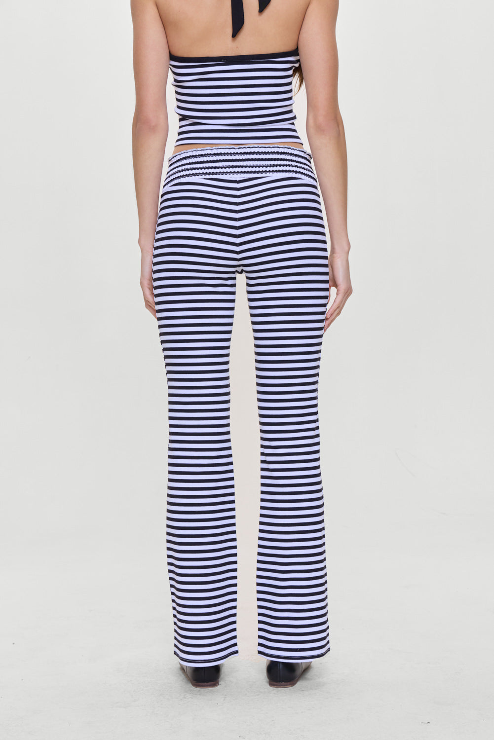 Bambi Striped Flare Pants - Silhouette Stripe | Frankies Bikinis