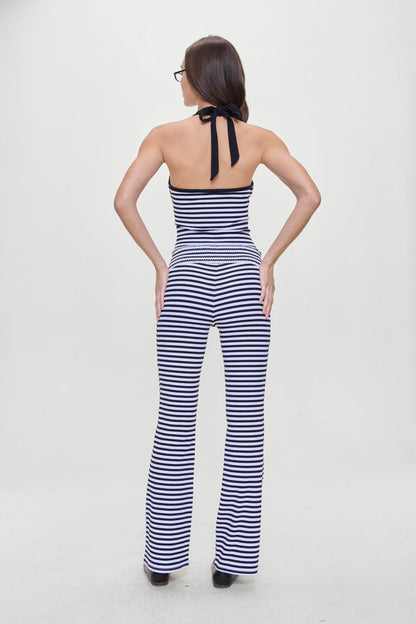 Bambi Striped Flare Pants - Silhouette Stripe | Frankies Bikinis