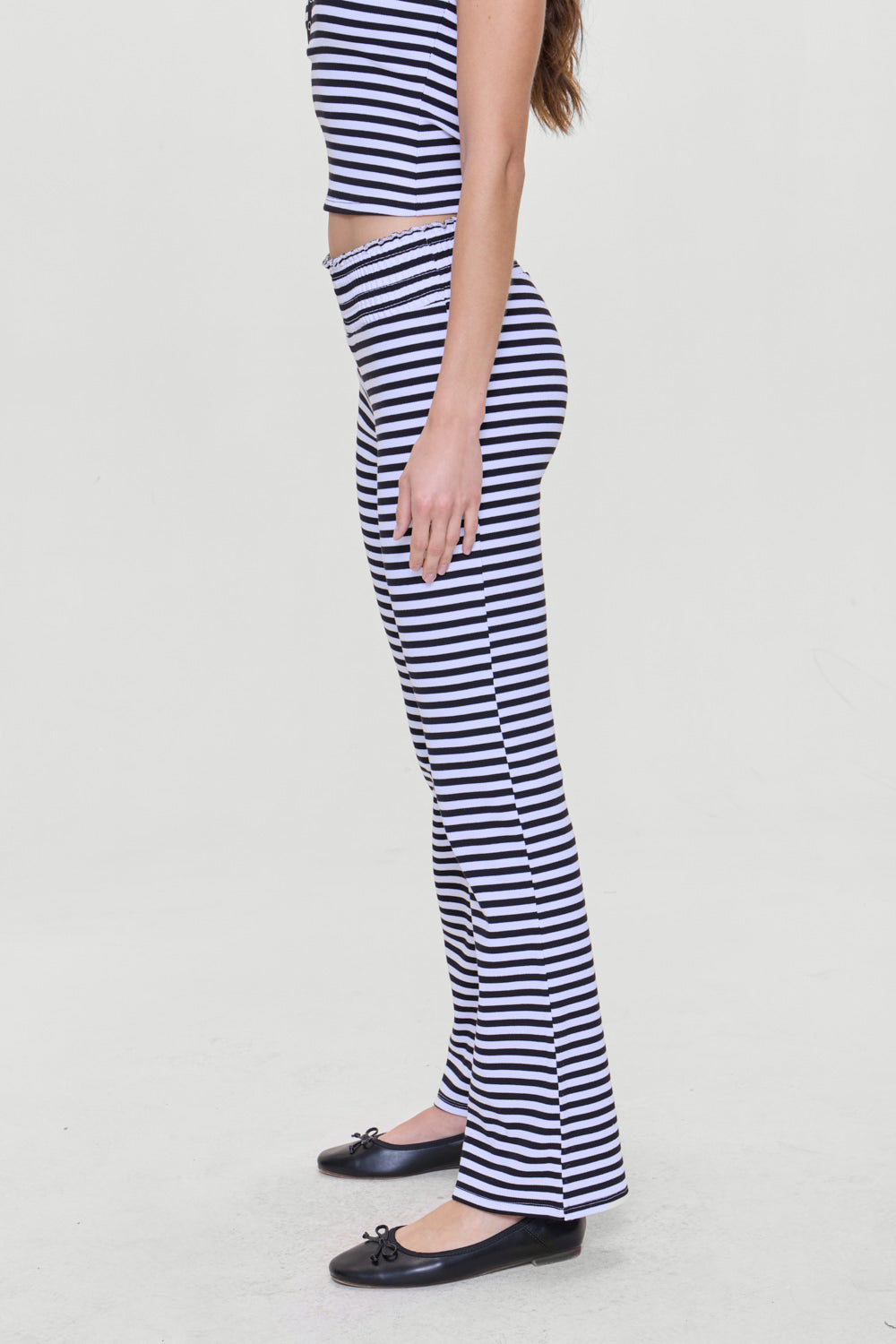 Bambi Striped Flare Pants - Silhouette Stripe | Frankies Bikinis