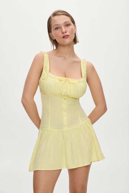 Christa Mini Dress - Sunflower | Frankies Bikinis