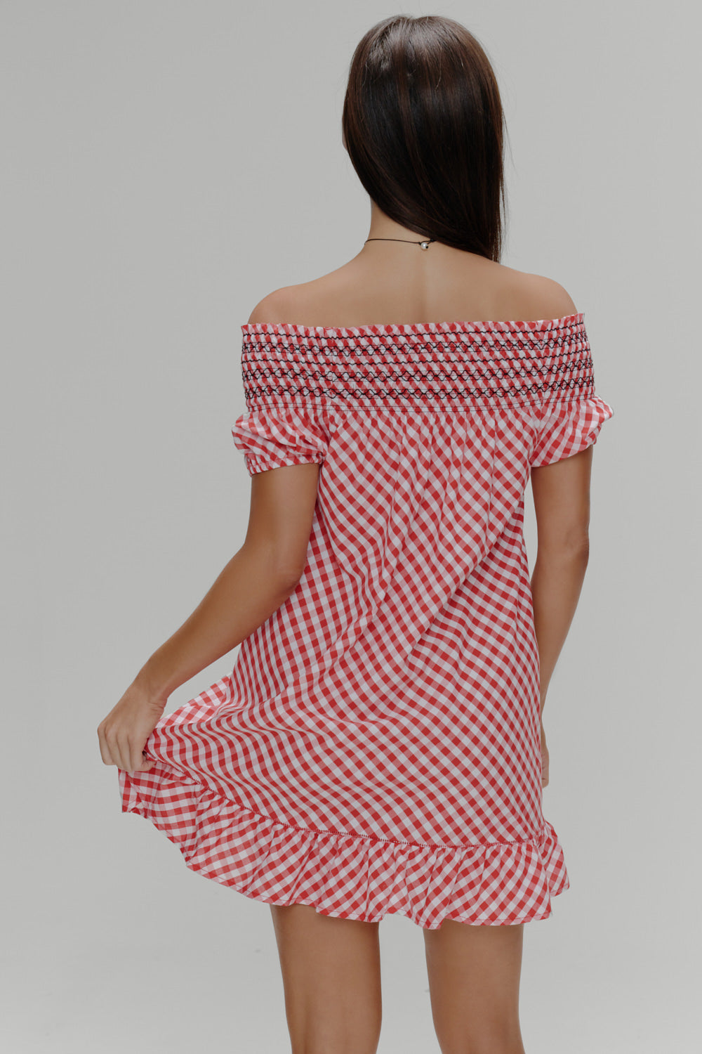 Ruby Gingham Babydoll Dress - Cherry Picnic | Frankies Bikinis