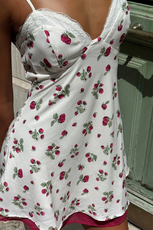 Kenley Mini Dress - Strawberry Field | Frankies Bikinis
